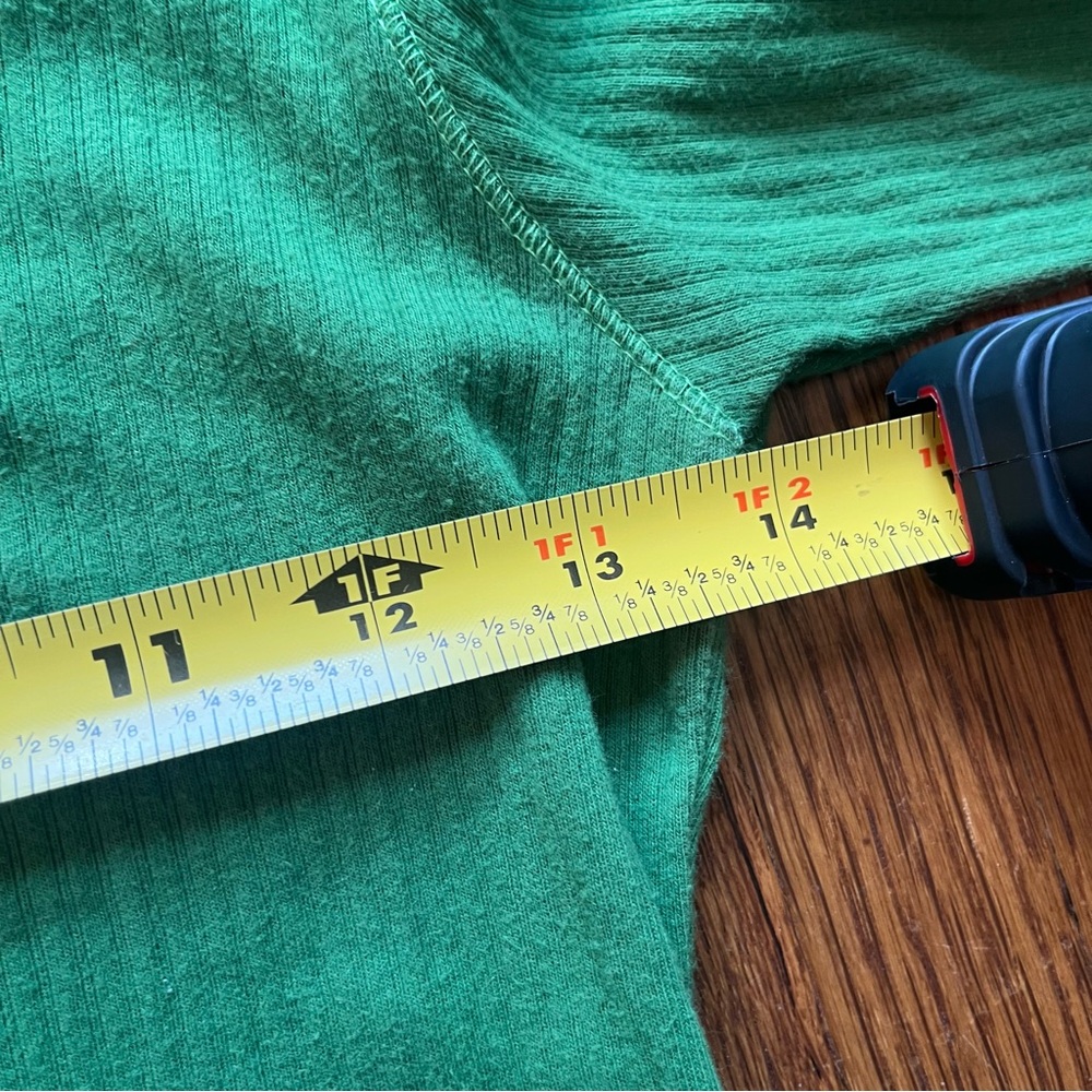 Aeropostale L stretch ribbed Henley shirt y2k green Spring preppy - Picture 6 of 7